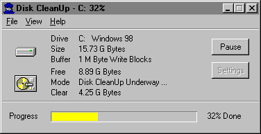Disk CleanUp 2000 Screenshot